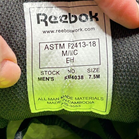 Reebok Sublite Cushion Athletic Work Shoe RB4038 Men\'s 7.5 M main image 9